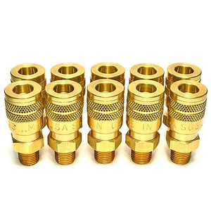 10 Foster Quick Connect 1/4" Male NPT Air Hose Coupler - M Style - Picture 1 of 9