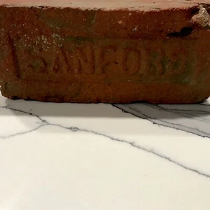 1880 SANFORD BRICK Co of Long Island NY MADE OF ICE AGE CLAY RARE Large Letters - Picture 1 of 7