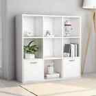 NNEVL Book Cabinet White 98x30x98 cm Engineered Wood