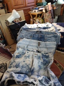 Girls Jean shortssize 13 lotof 7 BRANDS WALLFLOWER.MUDD.HOTDELICIOUS.ETC - Picture 1 of 20