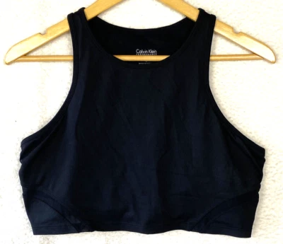 Calvin Klein Performance Sports Bra Womens Large Black Jogging Walking outdoor - Image 1 of 4