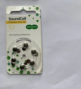 SOUNDCELL/RAYOVAC EXTRA Größe; 10 PR70 Hörgerät Batterien x 6 1,45 V 0% Quecksilber - Bild 1 von 3