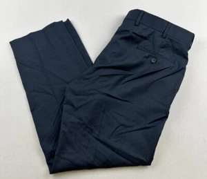 Brooks Brothers 1818 Regent Men's 36x28 Dress Pants Navy Blue 100% Wool - Picture 1 of 13