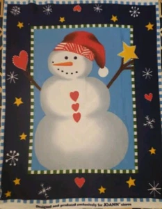 Large Snowman Fleece Fabric - 64x48 Inches - Picture 1 of 2
