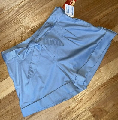 $178 Pantalones Cortos Marc Jacobs Y2K Vint Cinturón Pierna Ancha Ajustado Cintura Plisados 8 Seda Bld Foto 1 de 4