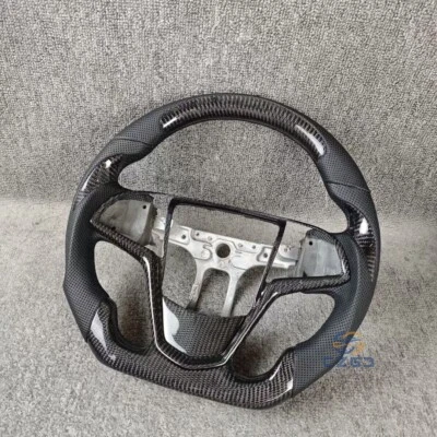 100% Real Carbon Fiber Steering Wheel Fits For Cadillac ATS CTS 13-19 - Image 1 of 3