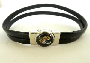 JACKSONVILLE JAGUARS BRACCIALE PELLE CHIUSURA MAGNETICA 7 POLLICI - Foto 1 di 5