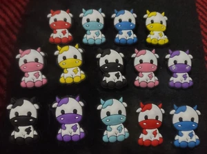 COWS - 14pc Shoe Charms crocs decoration - farm animals cow - FREE SHIPPING - Picture 1 of 1