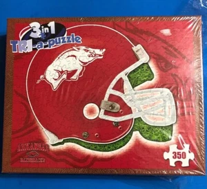 Sealed Arkansas Razorbacks 350 Piece  3 in 1 TRI-a-puzzle - Picture 1 of 2