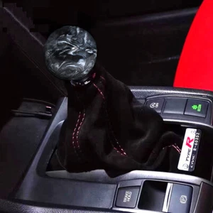Gray Universal Round Ball Manual Car Gear Shift Knob Stick Shifter Lever Head - Picture 1 of 4