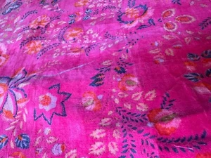 By Yard Luxury Soft Velvet Floral Fabric Indian Dress Sewing Upholstery Fabric A - Picture 1 of 4
