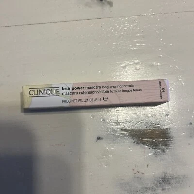 Clinique Lash Power  Mascara 04 Dark Chocolate ~ 0.21oz/6ml ~ FULL SIZE ~ unbox! - Image 1 of 2