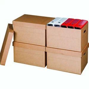 100 Archivschachteln Aktenkarton Transportboxen Archivkarton Archivbox A4 - Bild 1 von 1