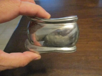 DISEÑADOR INUSUAL 3 1/4 X 2 3/4 '' TONO PLATA HEBILLA DE CINTURÓN SIN MARCA Foto 1 de 3