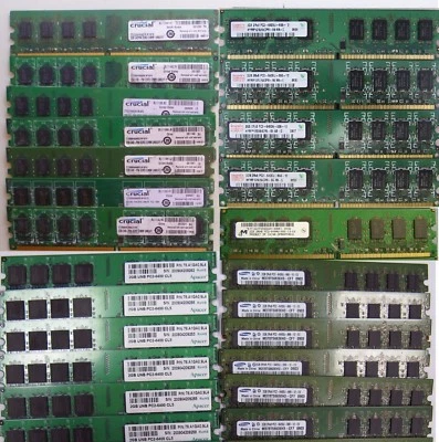 Dell HP Lenovo Viglen Memory UP TO 8GB PC2-6400U DDR2 RAM 800MHz 240-Pin Non-ECC - Image 1 of 4
