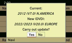 Mercedes NTG 4.5 / 4.7 navigation map update + activation code V20 2022 2023 - Picture 1 of 3