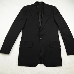 John Varvatos Blazer Mens 40 Black Wool Made In Italy Sport Coat Jacket Suit - Picture 1 of 16
