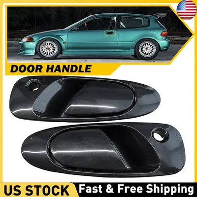 2x For Exterior Door Handle 1992 - 1995 Civic Front Left Right Side 72140SR3003 - Image 1 of 4