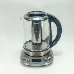 Decen KT600 Cordless Electric Tea Kettle 6 Settings 1.7 Liter Glass Pitcher - Picture 1 of 13