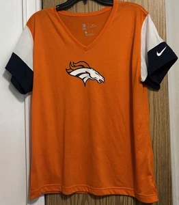 Camiseta deportiva Nike Denver Broncos para dama con cuello en V talla XL - Imagen 1 de 4