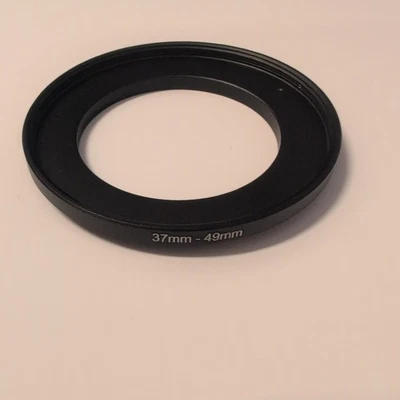 37-49mm Metal Step Up Ring Lens Adapter 37 male to 49 female thread - Image 1 of 3