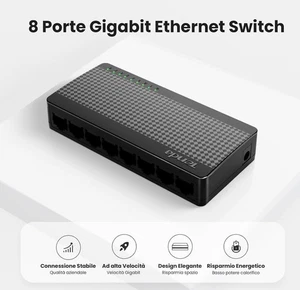 Ethernet Switch 10/100/1000 Mbps 8 Port SG108 TENDA - Bild 1 von 4