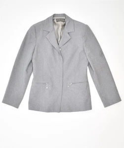 TRIS LINE Womens 5 Button Blazer Jacket IT 42 Medium Grey Polyester Vintage FW04 - Picture 1 of 4