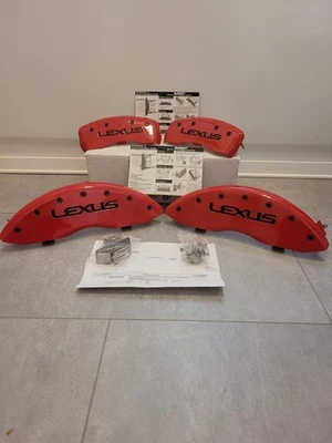 Set Of 4 Red Custom Engraved LEXUS MGP Caliper Covers (Front&Rear) PART#: 38001S - Image 1 of 4