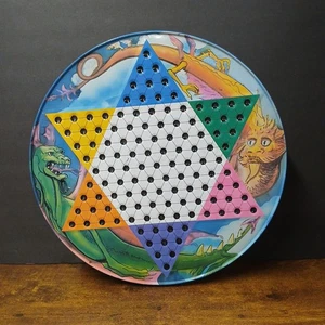 Vintage Dragon Themed Tin Chinese Checkers / Chess / Checkers Game Set - Picture 1 of 12