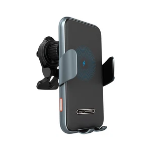Wireless Car Charger Automatic Phone Clamp, 15W Car Vent Phone Holder Charger - Picture 1 of 8