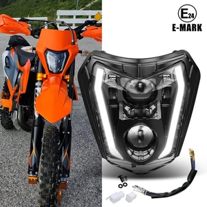 Dirt Bike LED Headlight DRL Lamp DOT For 2017-2023 EXC XCW 250 350 450 500 SMC-R - Picture 1 of 8