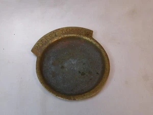 Antique Brass Pocket Change Trinket Coin Dish Valet Tray - Picture 1 of 3