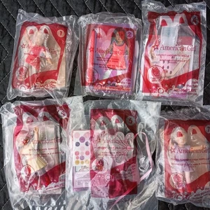 Lot of Six (6) NEW American Girl 2014 McDonalds Happy Meal Toys Dolls - Picture 1 of 7