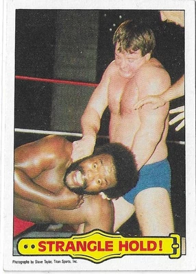 1985 Topps WWF Pro Wrestling Stars #40 Strangle Hold! - Image 1 of 2