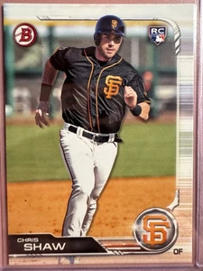 2019 Bowman Base Card Chris Shaw San Francisco Giants RC (#42) MLB Baseball - Picture 1 of 2