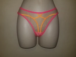 Honey Birdette Saskia Brief in Pink and Mango size Small NWT - Picture 1 of 3