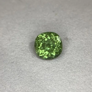 Natural Ludwigite Peridot, Mint Green Cushion Cut 4.56 Carat Loose Gemstone - Picture 1 of 4