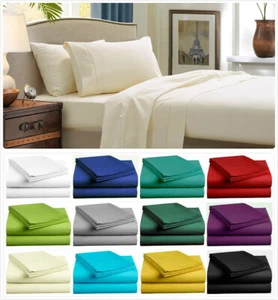 1000TC Ultra SOFT Sheet Set (3PC FITTED SHEET SET) or (4PC SHEET SET) Bed New - Picture 1 of 11