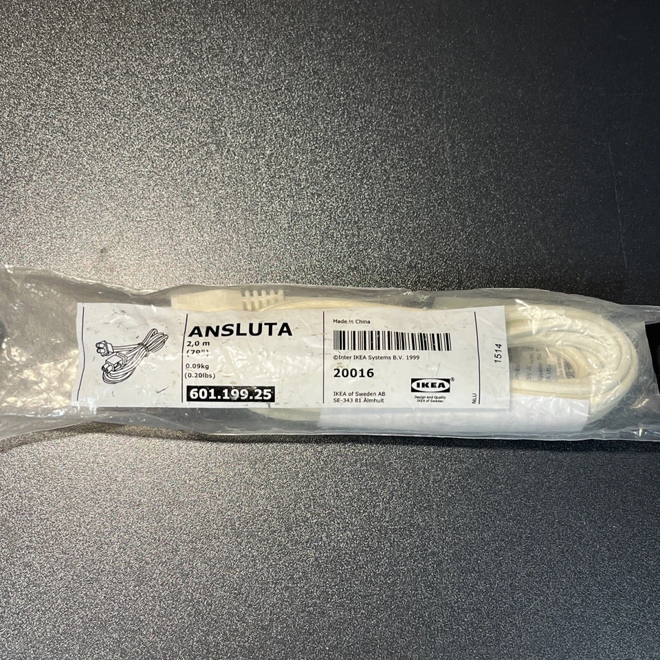 New IKEA ANSLUTA 79 " Length Intermediate Connection Cord 601.199.25 - Image 1 of 3