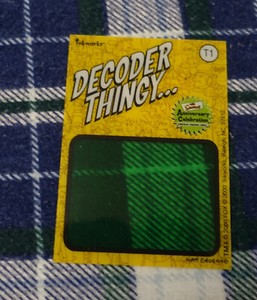 2000 Inkworks The Simpsons Anniversary Chase Insert T1 Decoder Thingy Mystery