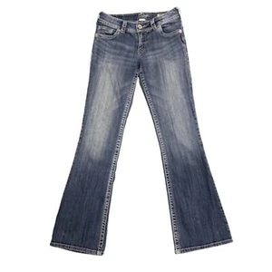 Silver Suki Cotton Medium Wash Light Distressed Bootcut Jeans sz 28 Classic Y2K - Picture 1 of 9