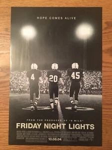 Friday Night Lights 2004 Mini Movie Poster 11.5" x 17" Billie Bob Thornton - Picture 1 of 4