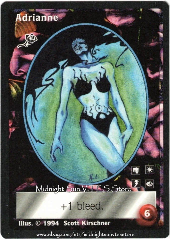 Adrianne Toreador Jyhad V:TES VTES Vampire CCG - Image 1 of 1