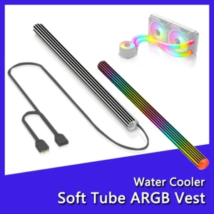 2 PCS 15In Black LED Tube Sleeve ARGB CPU Liquid Cooler Motherboard Lighting - Afbeelding 1 van 10