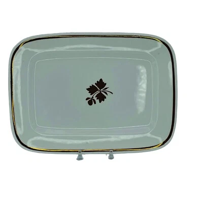 Antique Ironstone Tea Leaf Serving Platter 12" Alfred Meakin Copper England - Image 1 of 4