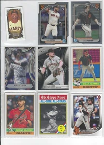 San Francisco Giants Will Clark Topps Tribute, Bowman Rookie Luis Matos, Hoo Lee - Imagen 1 de 2