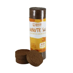 Minute Soil - Compressed Coco Coir Fiber Grow Medium - 60 MM Disks - 10 Pack ... - Picture 1 of 12