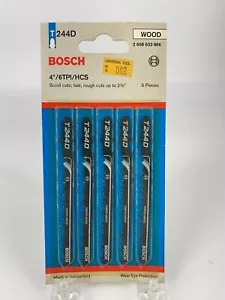 Lame per seghetto alternativo Bosch modello T244D confezione da 5 lame NOS confezione originale - Foto 1 di 1