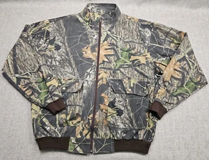 Cabelas Jacket Mens XL Tall Green Camo Mossy Oak Breakup Outdoor Hunting VTG Y2K - Picture 1 of 9