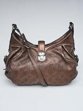 Louis Vuitton Metallic Brown Mahina Leather XS Crossbody Hobo Bag 863002